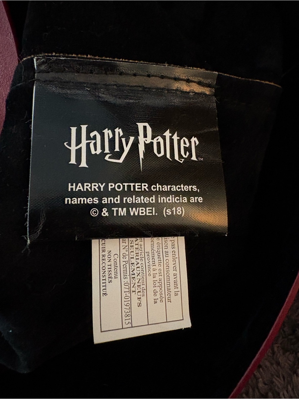 Box Lunch EXCLUSIVE Harry Potter “Always” Burgundy Patronus Tote Bag - Picture 10 of 12
